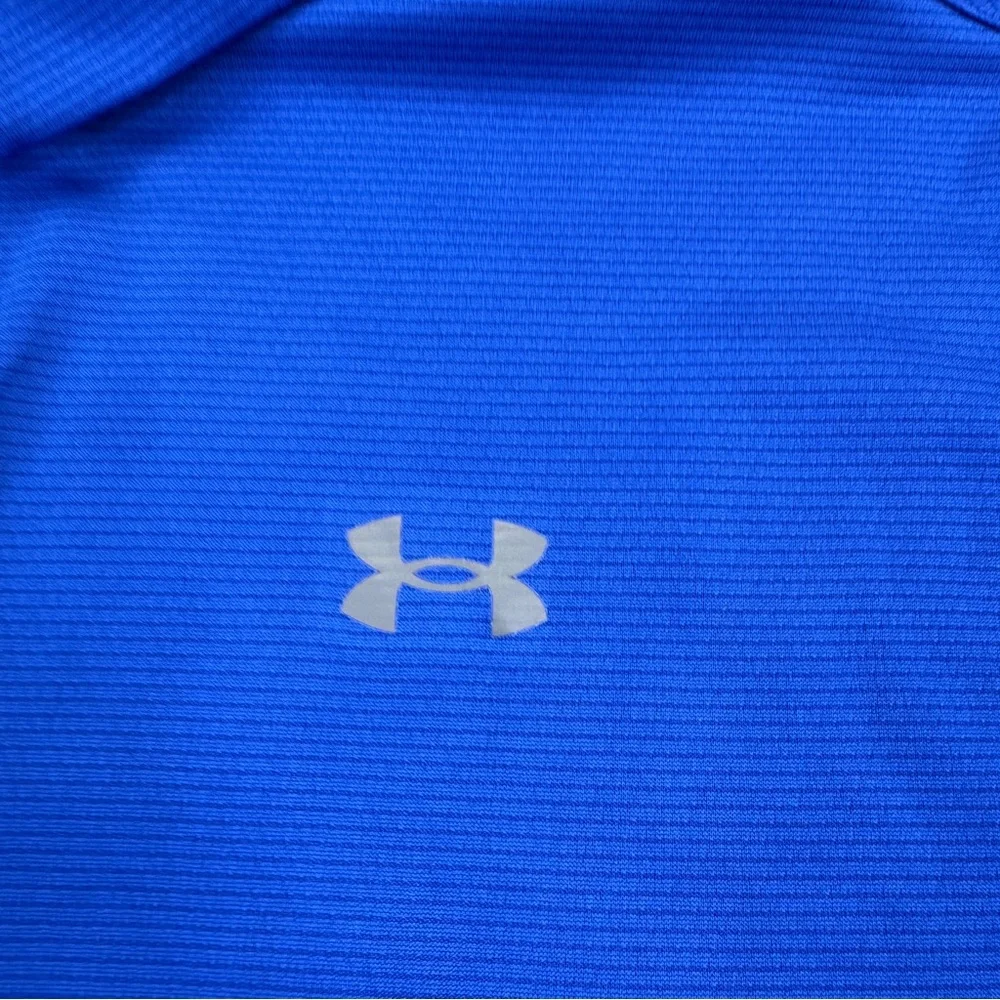 Under Armour Men's Performance Blue Polo Shirt Short Sleeve - Picture 3 of 14